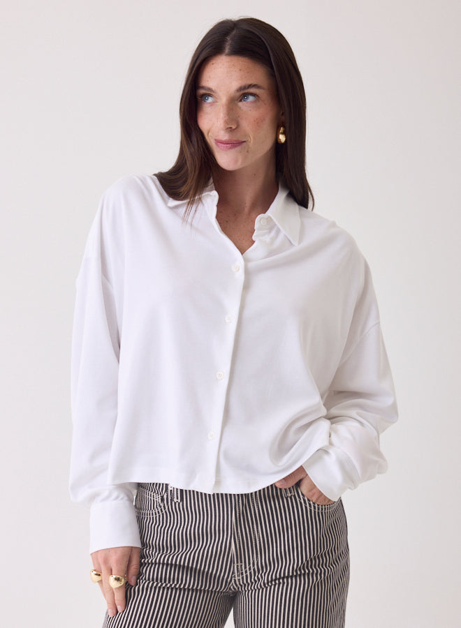 Suprima Cotton Interlock Semi Relaxed Long Sleeve Shirt