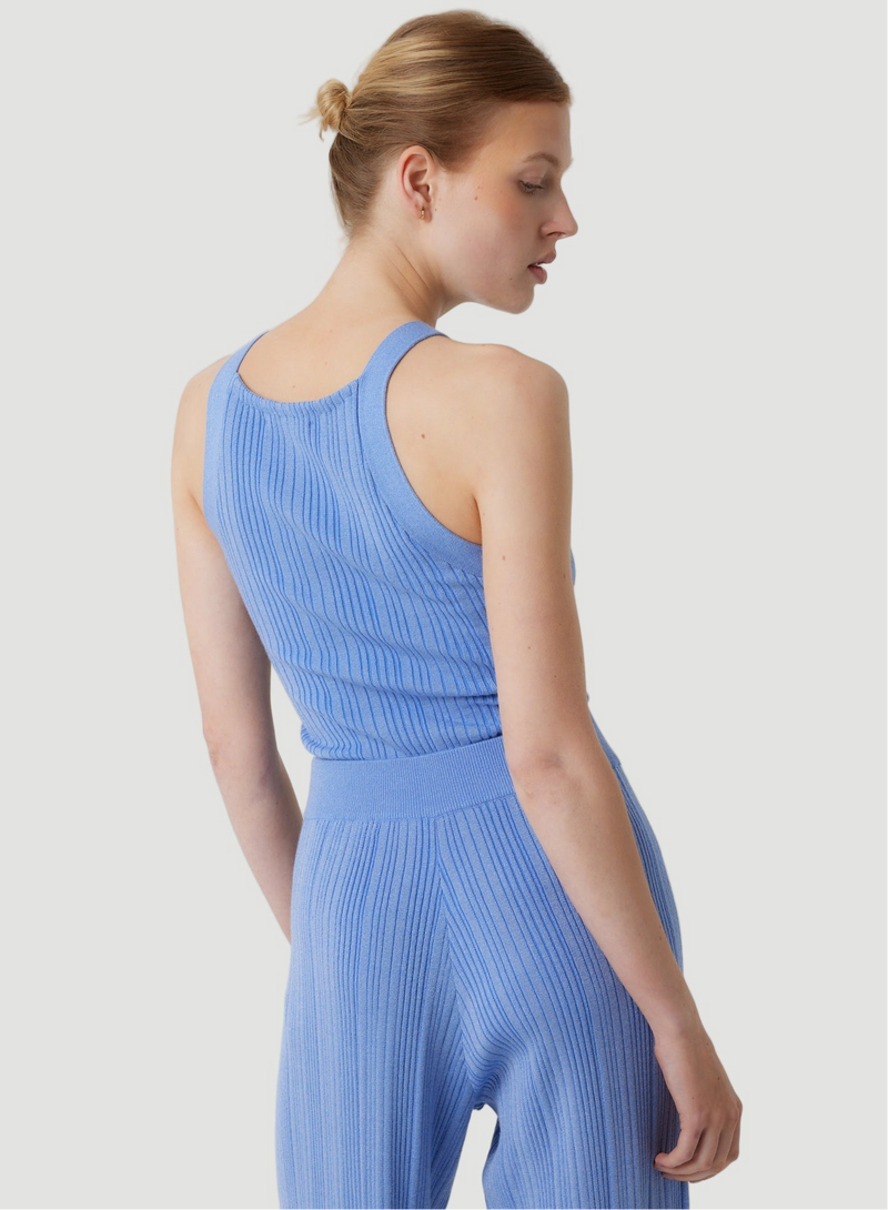 Stretch Organic Cotton Metallic Tank