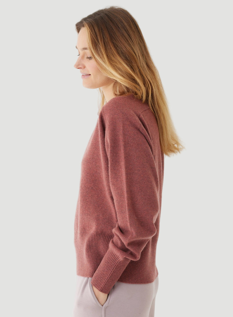 Cashmere Long Sleeve Pullover V-Neck