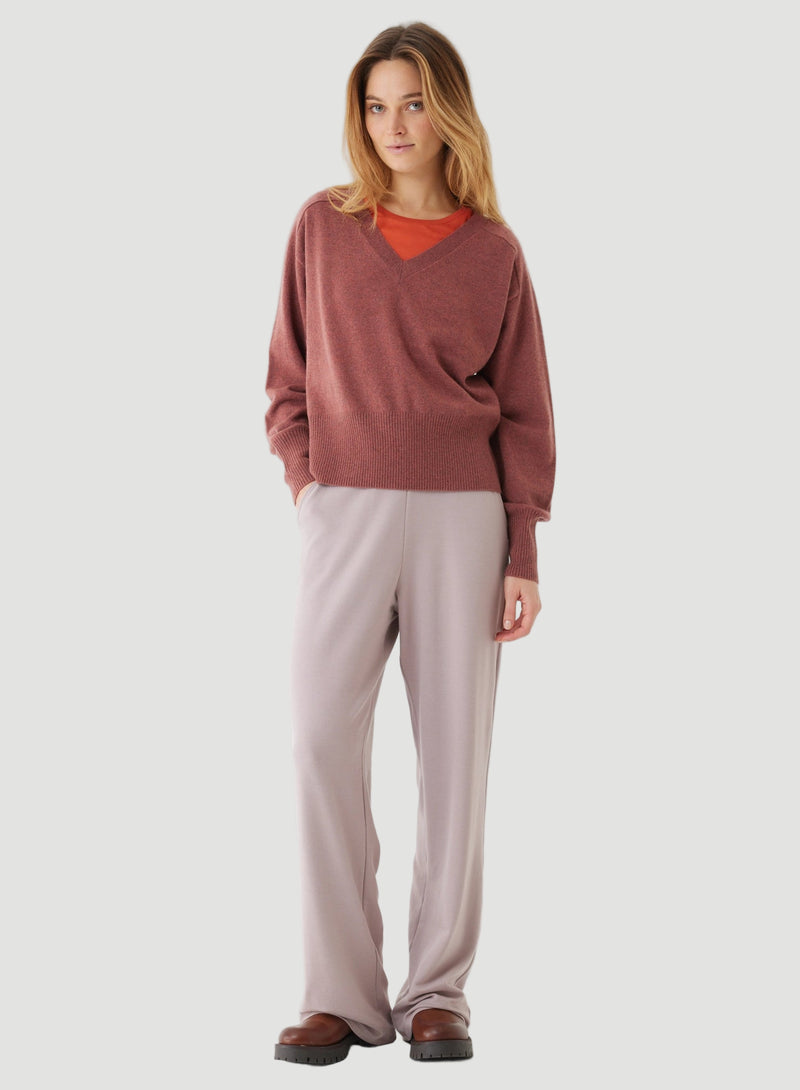 Cashmere Long Sleeve Pullover V-Neck