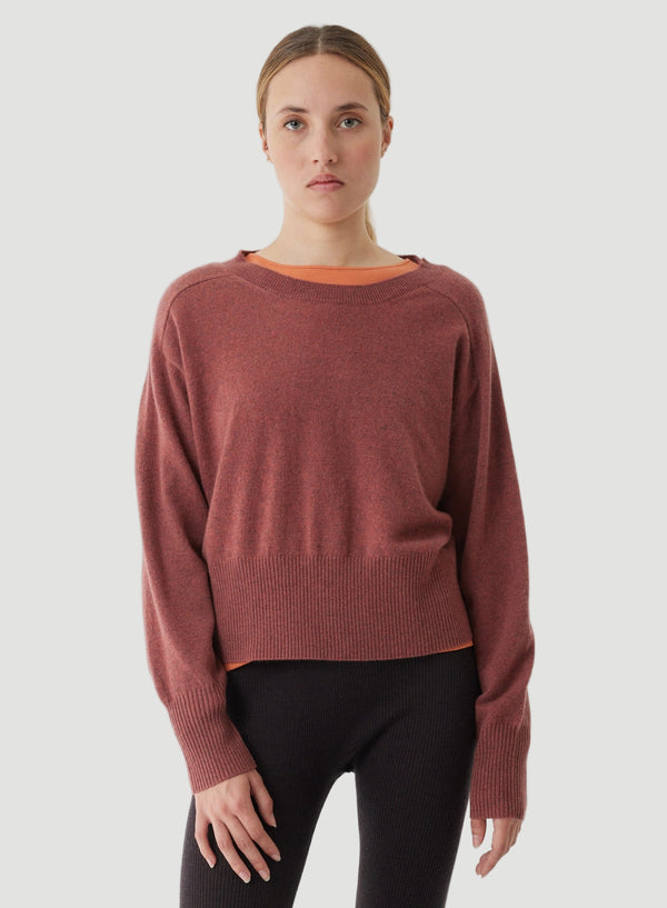 Cashmere Long Sleeve Pullover Crewneck