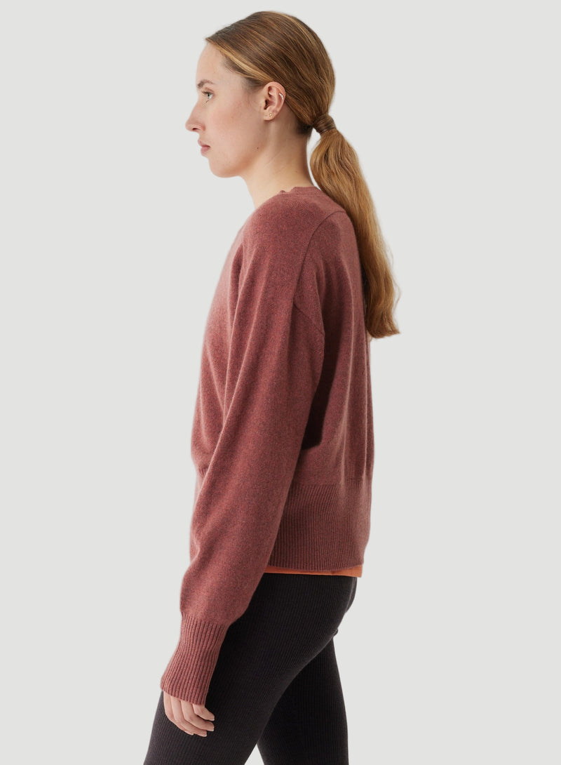 Cashmere Long Sleeve Pullover Crewneck