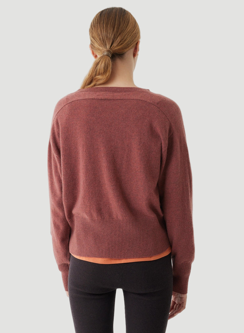 Cashmere Long Sleeve Pullover Crewneck