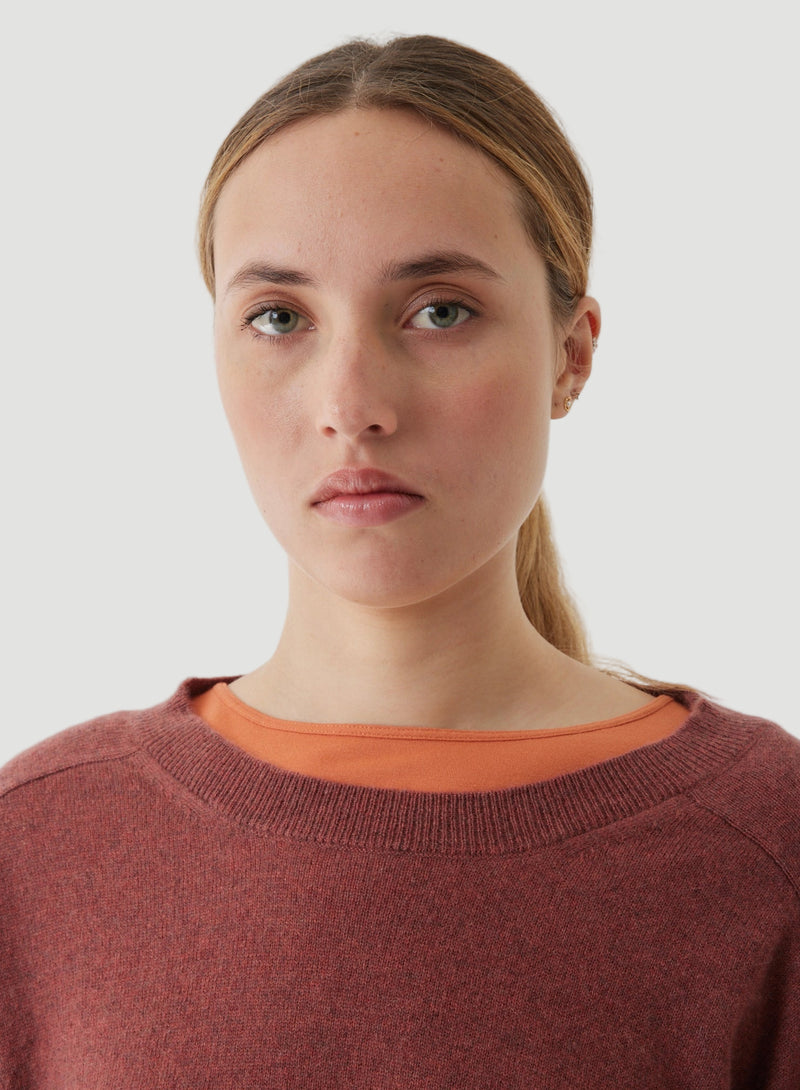 Cashmere Long Sleeve Pullover Crewneck