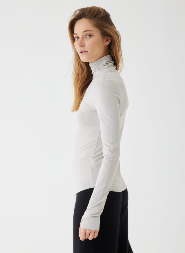 Soft Touch Long Sleeve Mock Neck Turtleneck