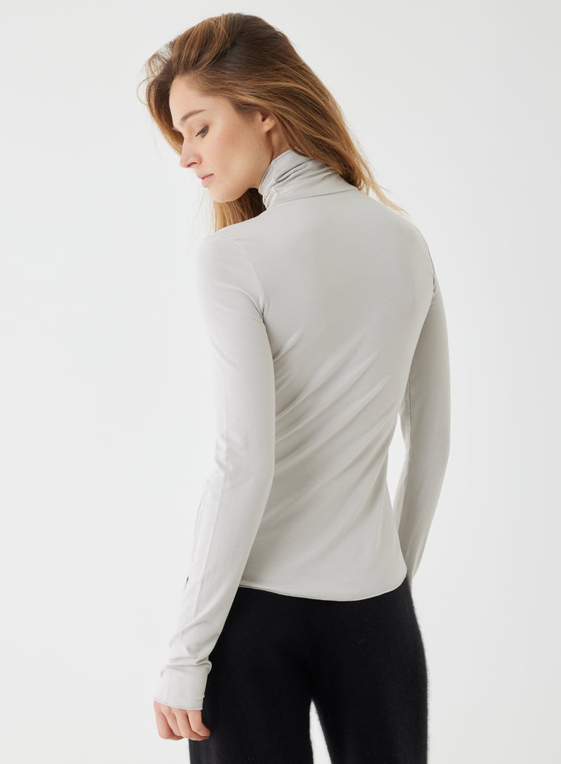 Soft Touch Long Sleeve Mock Neck Turtleneck