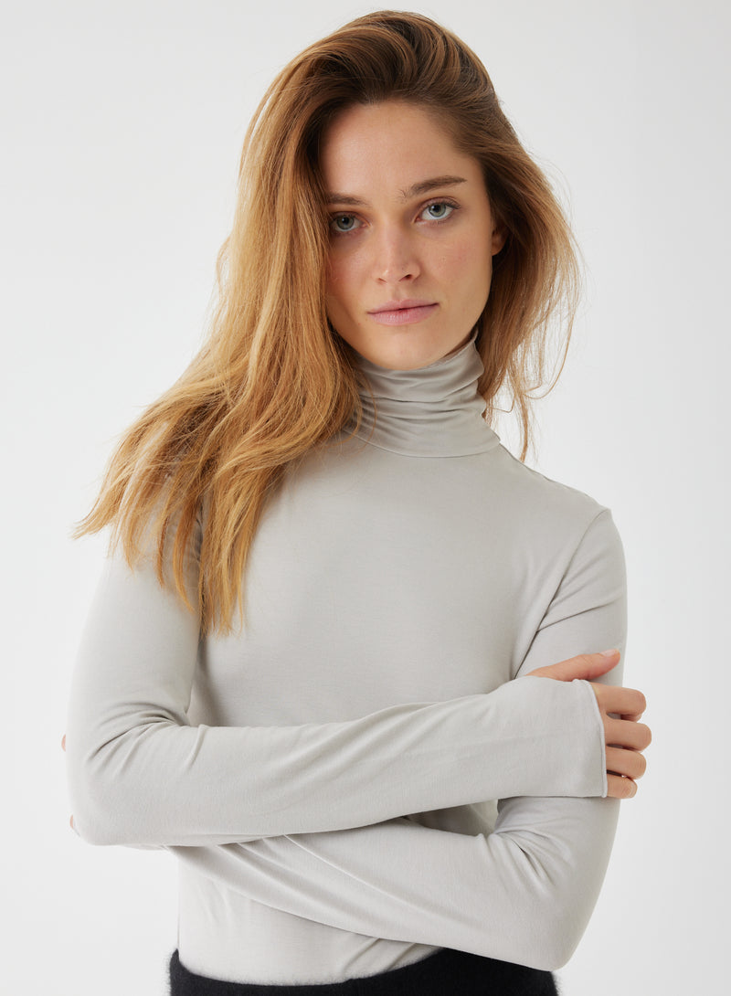 Soft Touch Long Sleeve Mock Neck Turtleneck