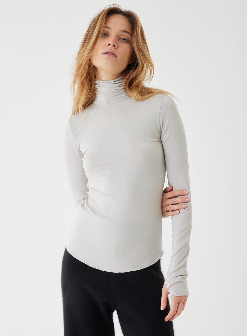 Soft Touch Long Sleeve Mock Neck Turtleneck