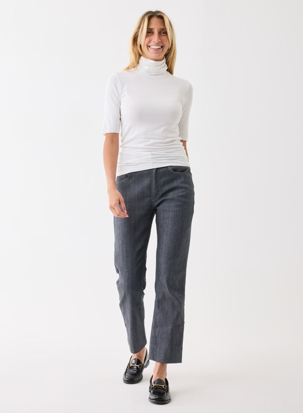 Soft Touch Elbow Sleeve Turtleneck