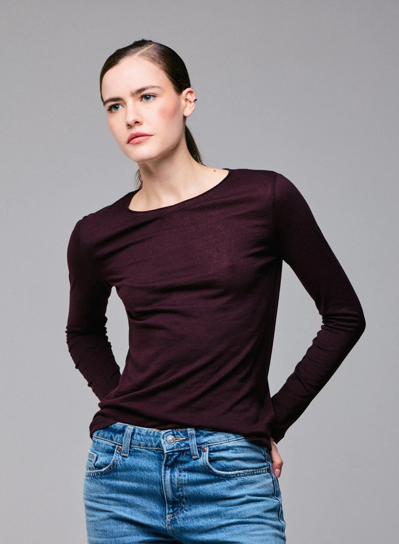 Soft Touch Long Sleeve Crewneck T-Shirt