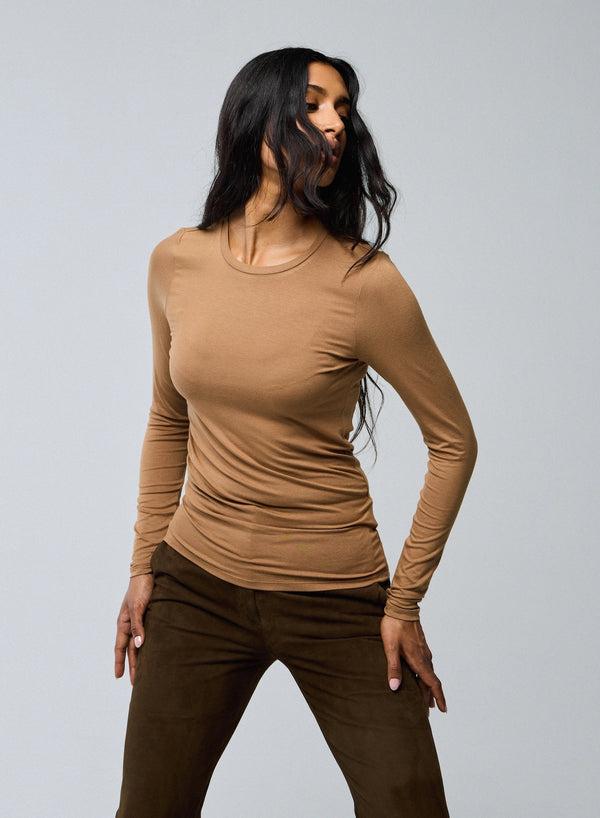 Soft Touch Long Sleeve Crewneck T-Shirt