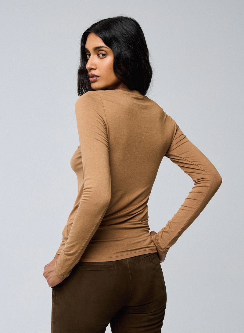 Soft Touch Long Sleeve Crewneck T-Shirt