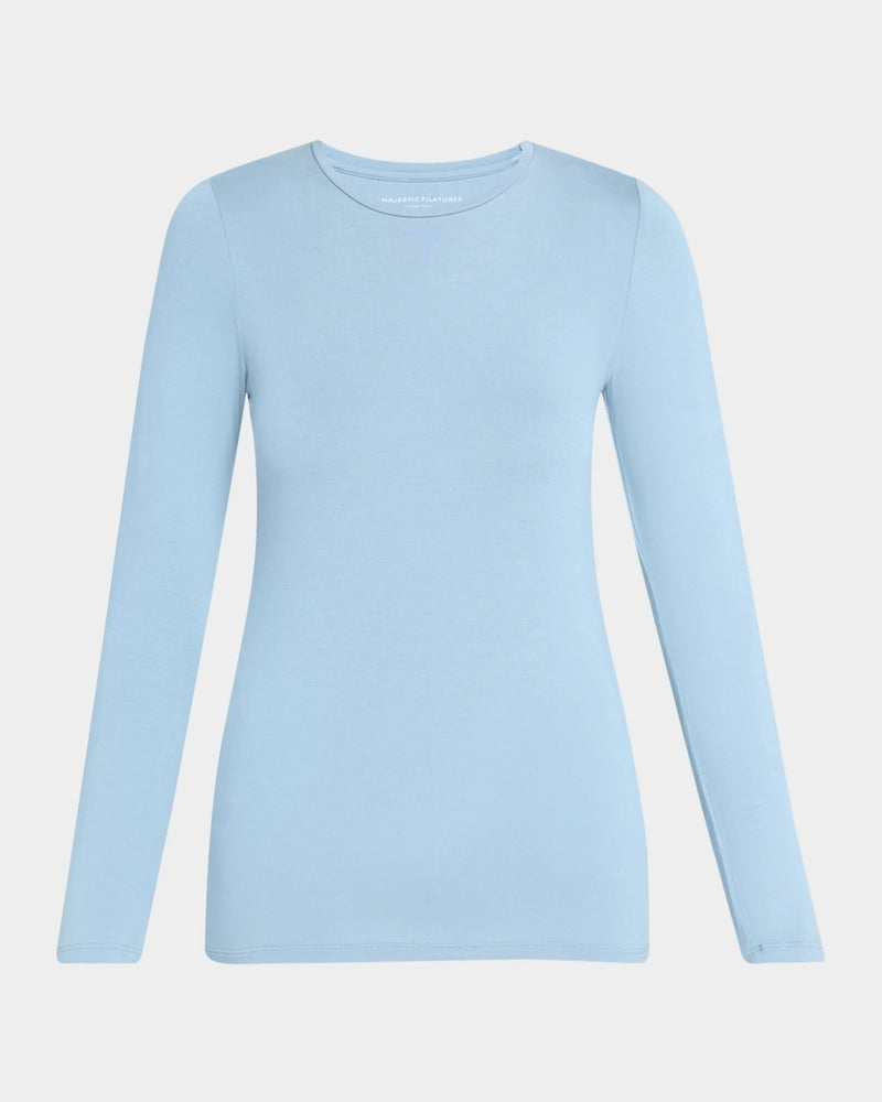 Soft Touch Long Sleeve Crewneck T-Shirt - CREW L/S - Majestic Filatures North America