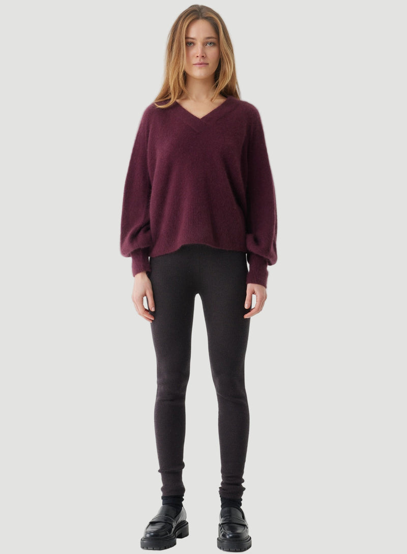 Ultra Soft Knit Long Sleeve V-Neck Sweater