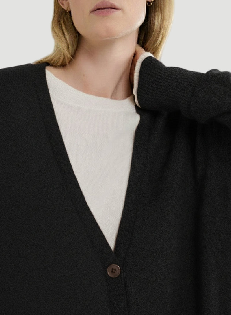 Cashmere V-Neck Maxi Cardigan
