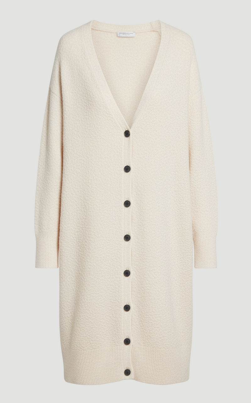 Cashmere V-Neck Maxi Cardigan