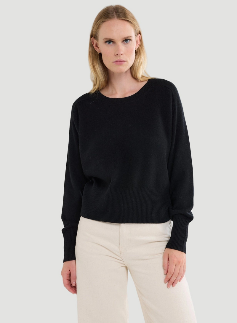 Cashmere Long Sleeve Pullover Crewneck