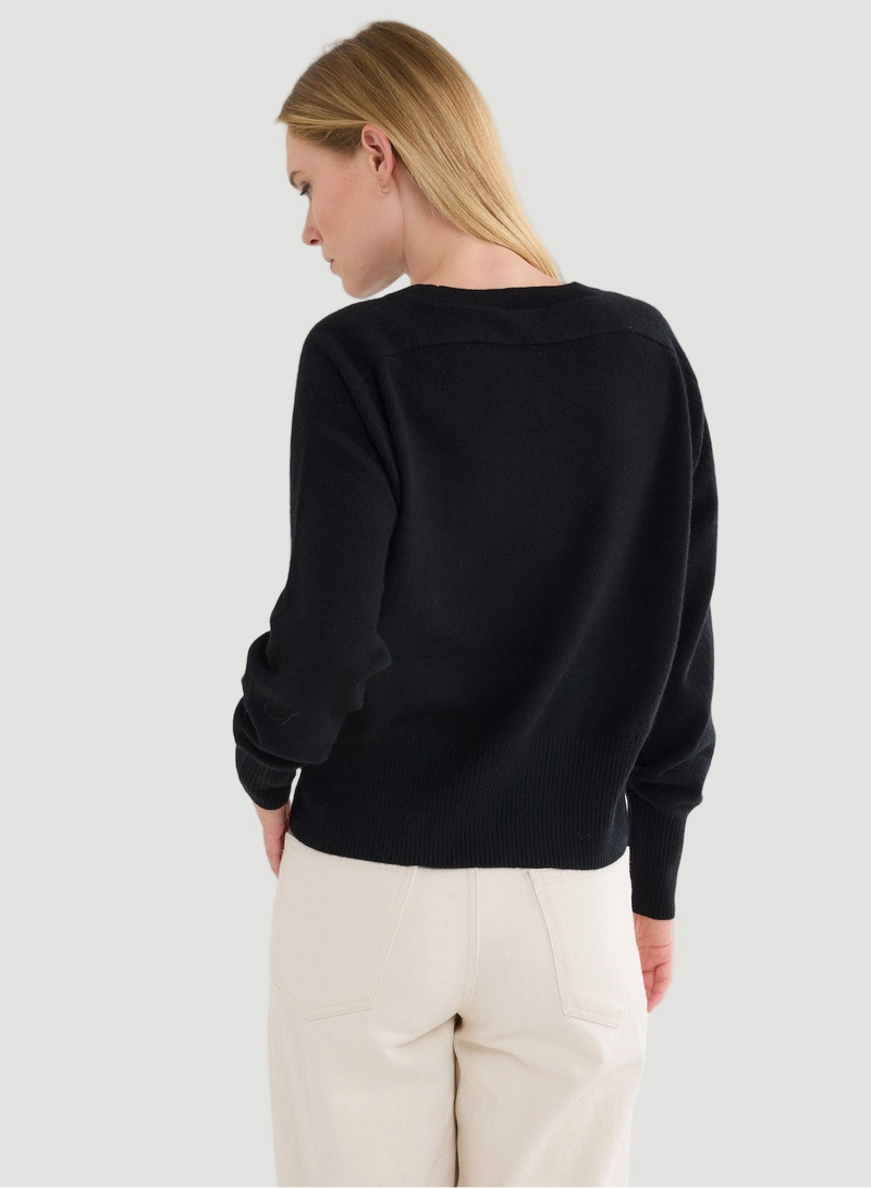 Cashmere Long Sleeve Pullover Crewneck