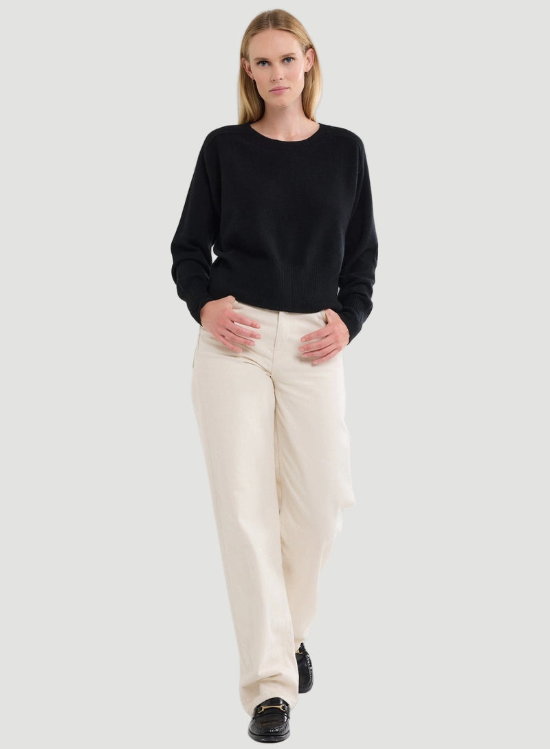 Cashmere Long Sleeve Pullover Crewneck