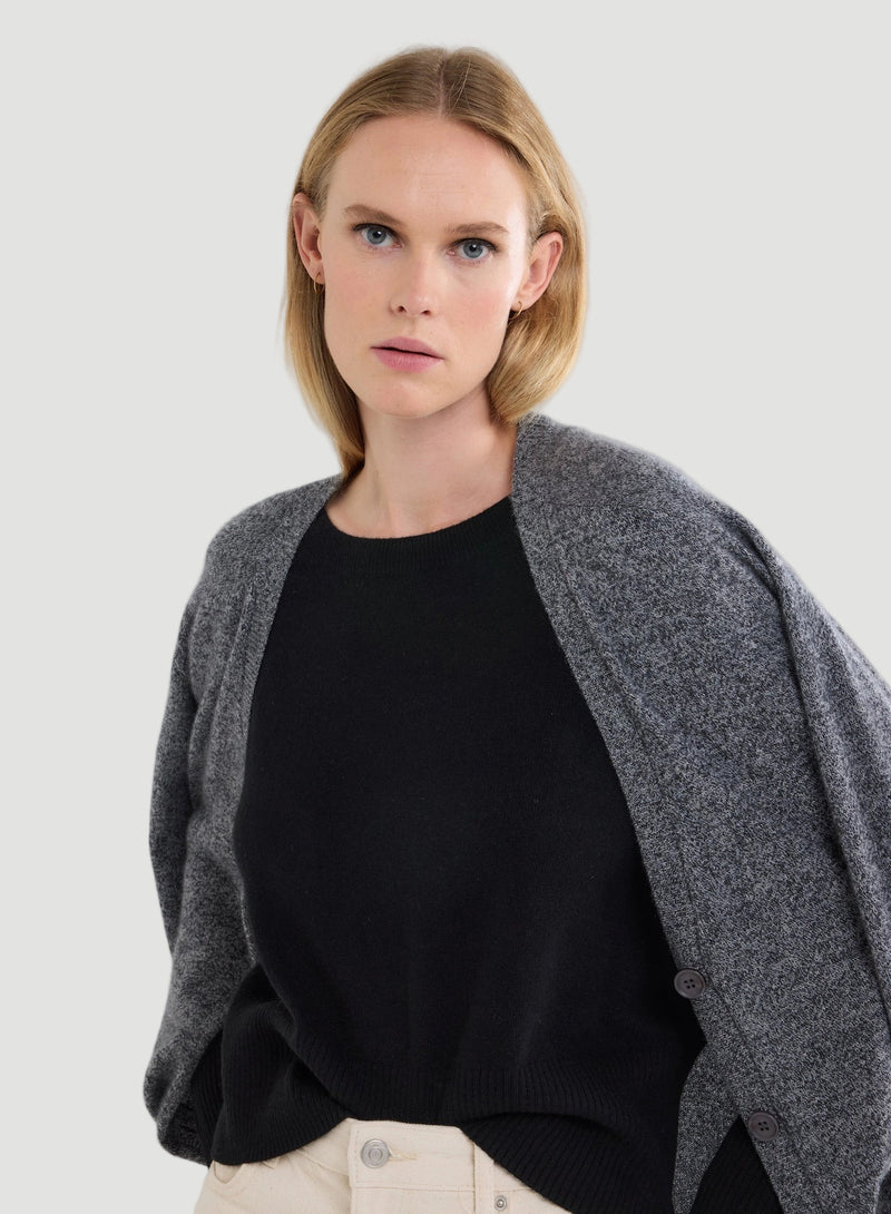Cashmere Long Sleeve Pullover Crewneck