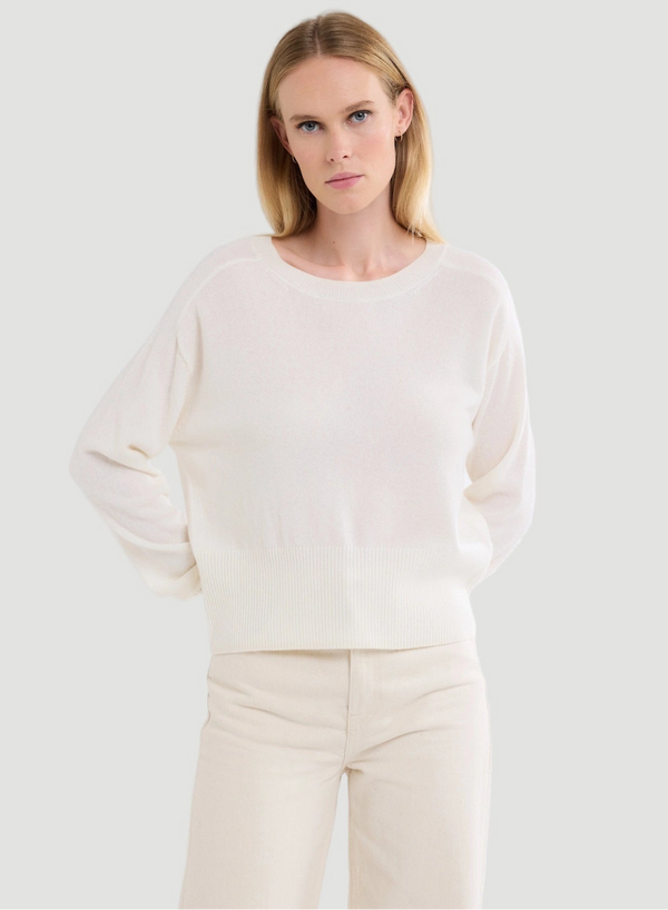 Cashmere Long Sleeve Pullover Crewneck