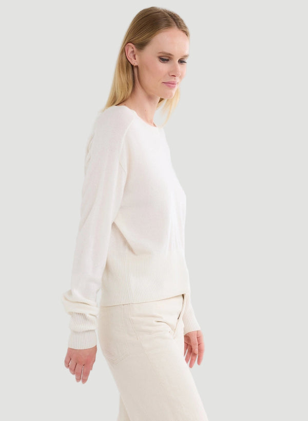 Cashmere Long Sleeve Pullover Crewneck