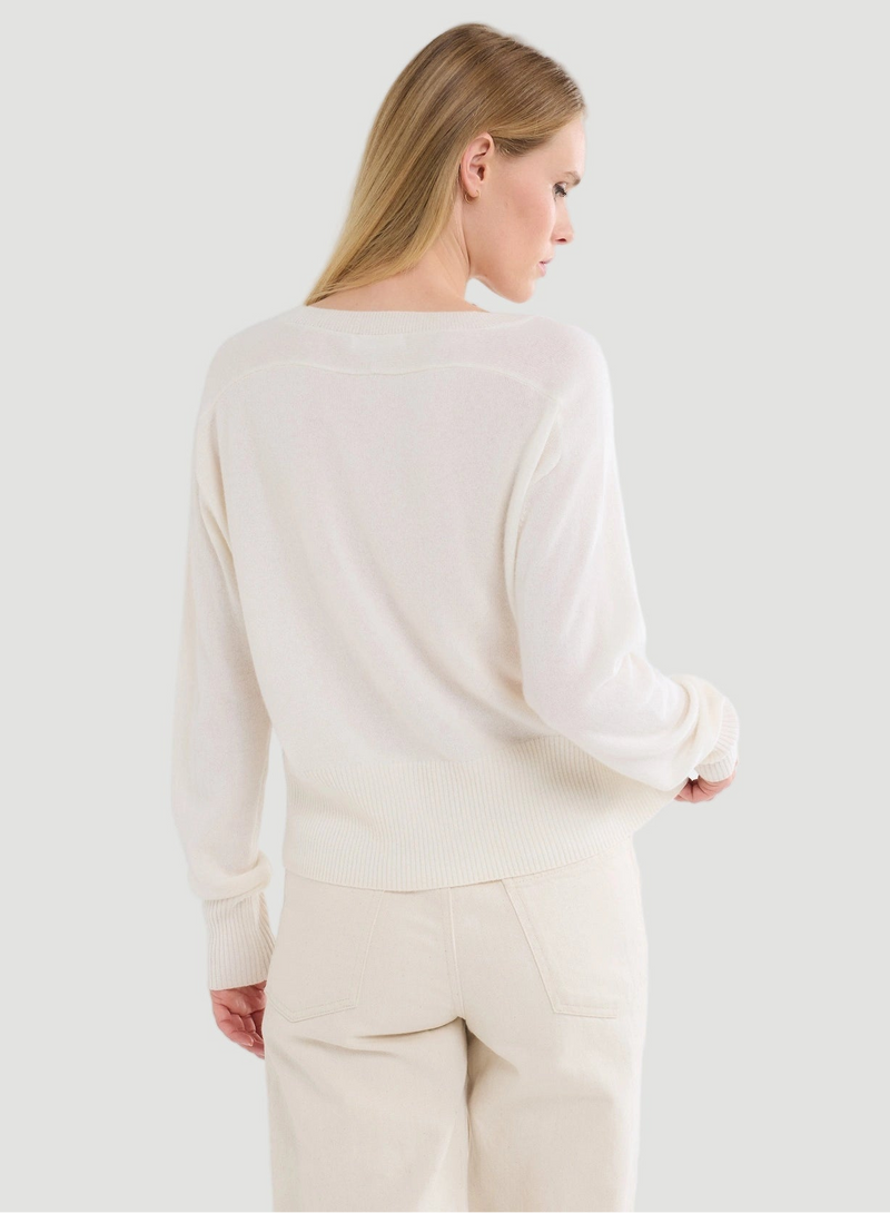 Cashmere Long Sleeve Pullover Crewneck