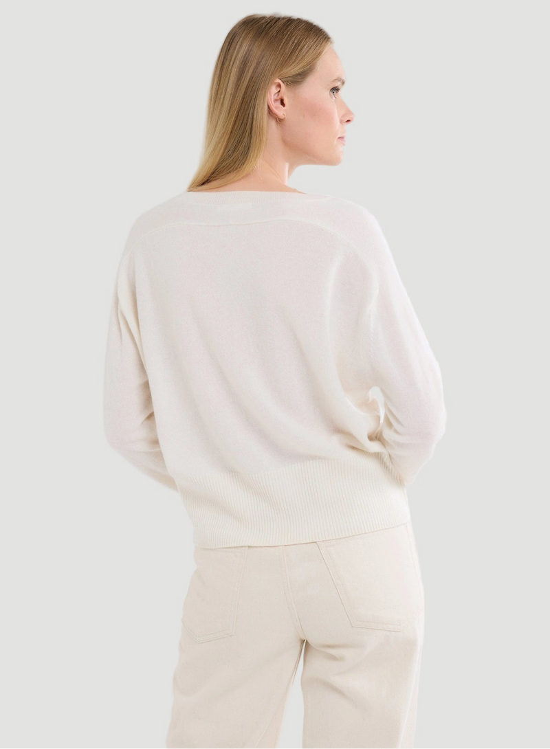 Cashmere Long Sleeve Pullover Crewneck
