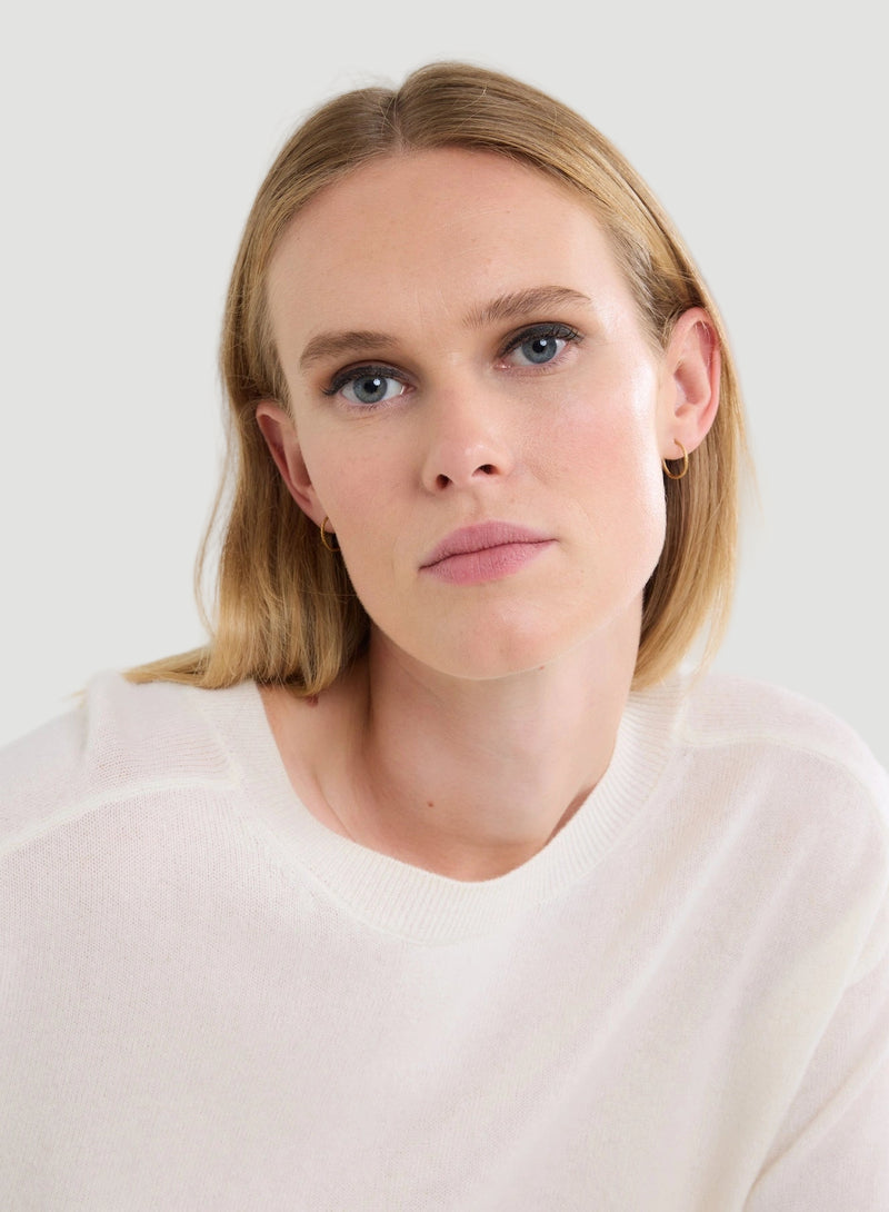 Cashmere Long Sleeve Pullover Crewneck