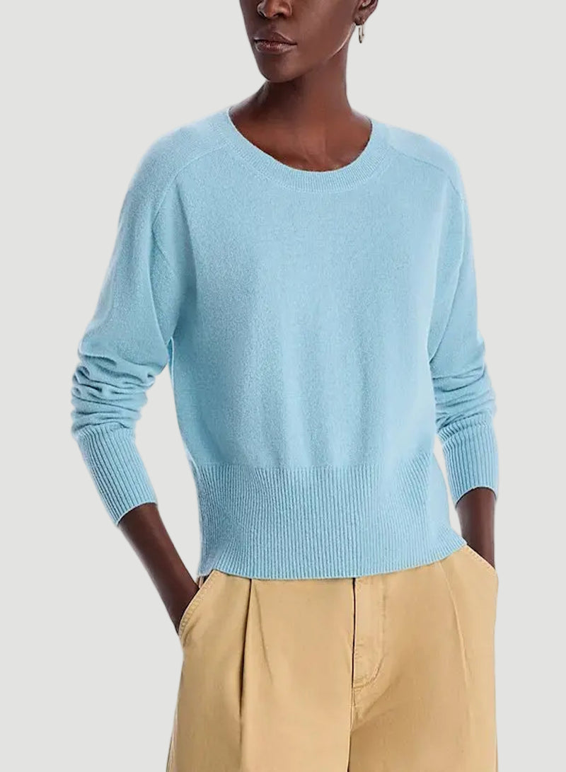 Cashmere Long Sleeve Pullover Crewneck