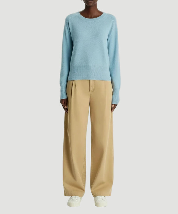 Cashmere Long Sleeve Pullover Crewneck