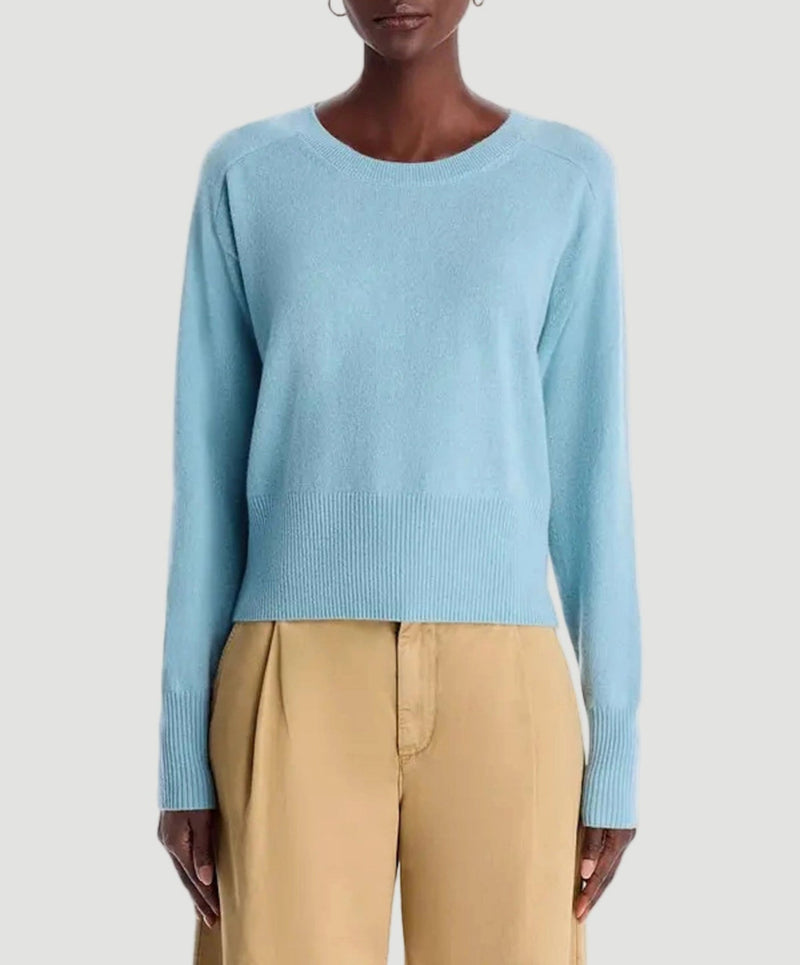 Cashmere Long Sleeve Pullover Crewneck