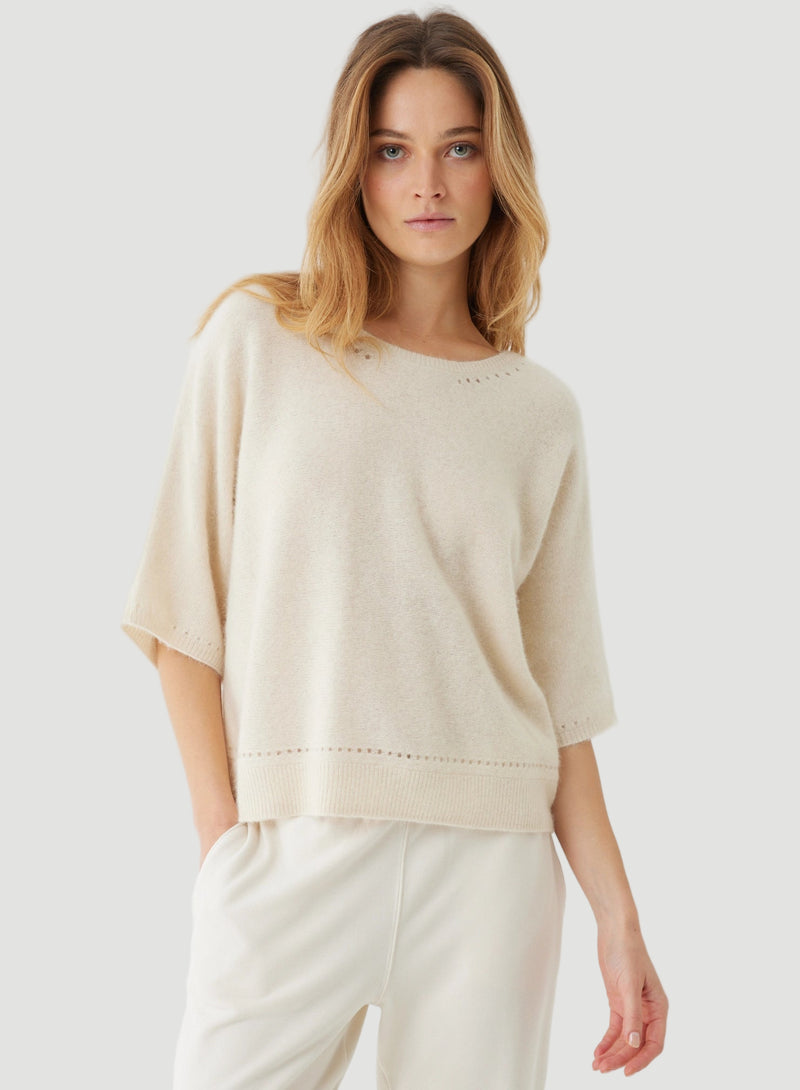 Ultra Soft Knit Elbow Sleeve Pullover