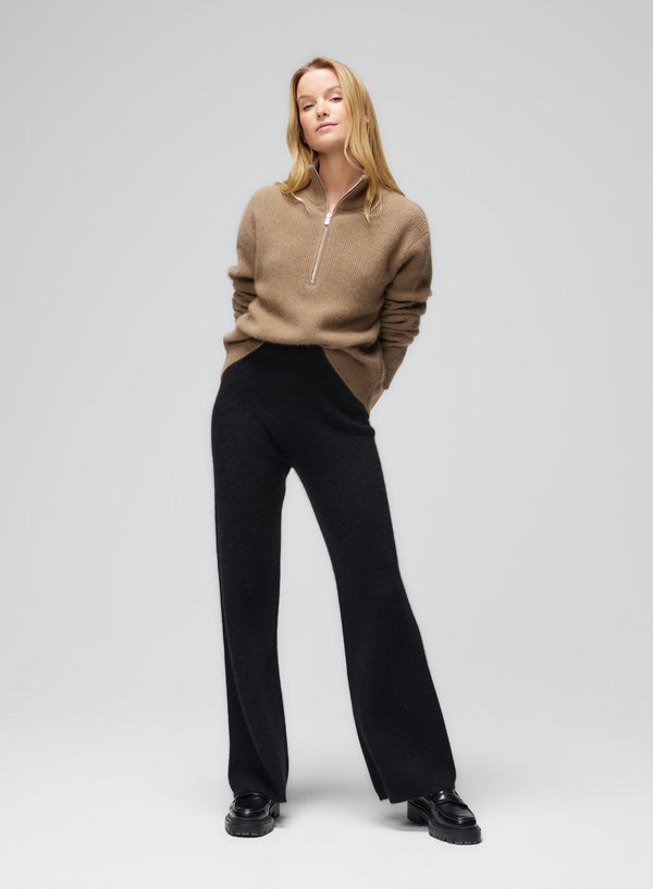 Ultra Soft Half Zip Long Sleeve Sweater - HALF ZIP - Majestic Filatures North America