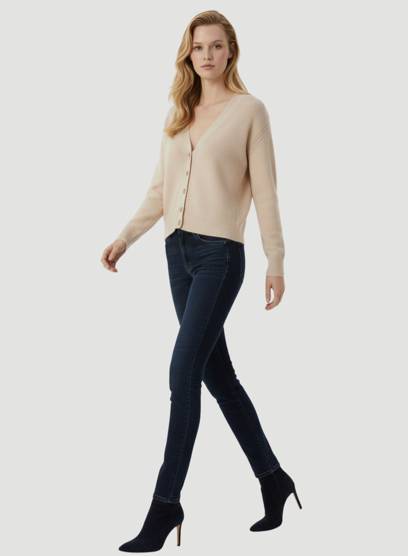 Cashmere Silk V-Neck Cardigan – Majestic Filatures North America