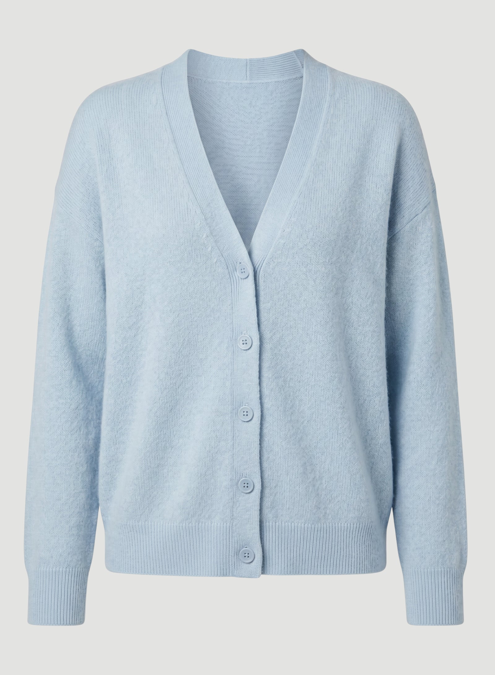 Cashmere Silk V-Neck Cardigan Soft Layer T Shirt for Women MILK
