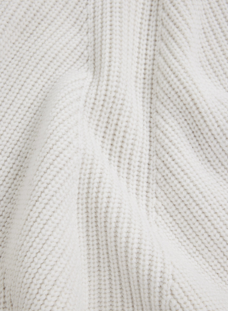 Merino Rib Knit Long Sleeve Turtleneck