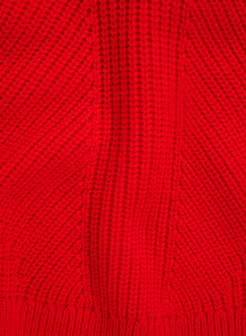 Merino Rib Knit Long Sleeve Sweater