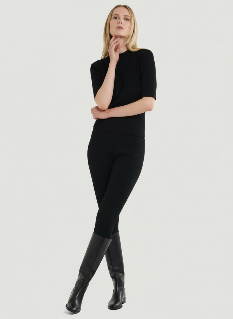 Merino Micro Rib Merino Micro Rib Knit Elbow Sleeve Sleeve Sweater – Majestic Filatures ...