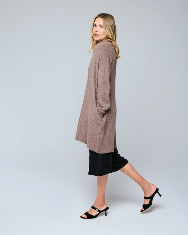 Merino Fox Midi Cardigan - CREWNECK L/S - Majestic Filatures North America