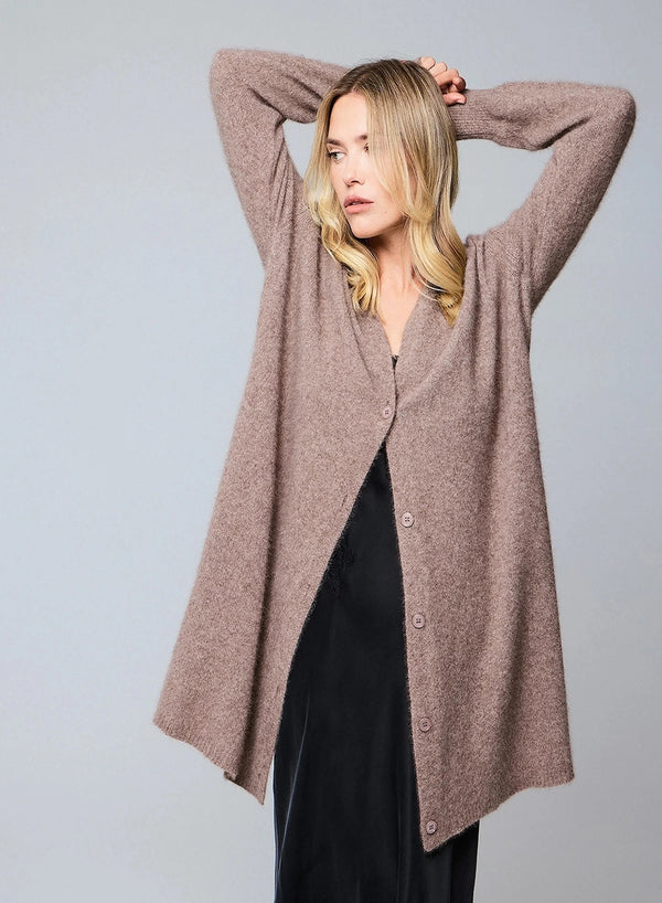 Merino Fox Midi Cardigan - CREWNECK L/S - Majestic Filatures North America