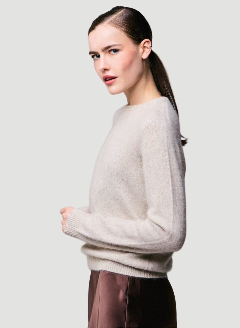 Ultra Soft Merino Knit Long Sleeve Boatneck Sweater