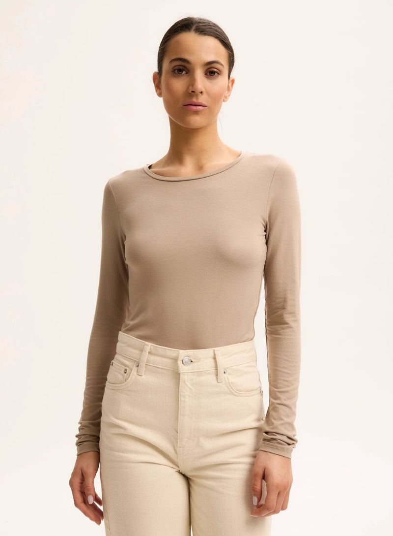 Soft Touch Long Sleeve Crewneck T-Shirt