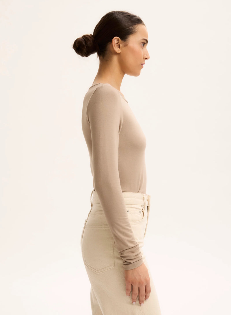 Soft Touch Long Sleeve Crewneck T-Shirt