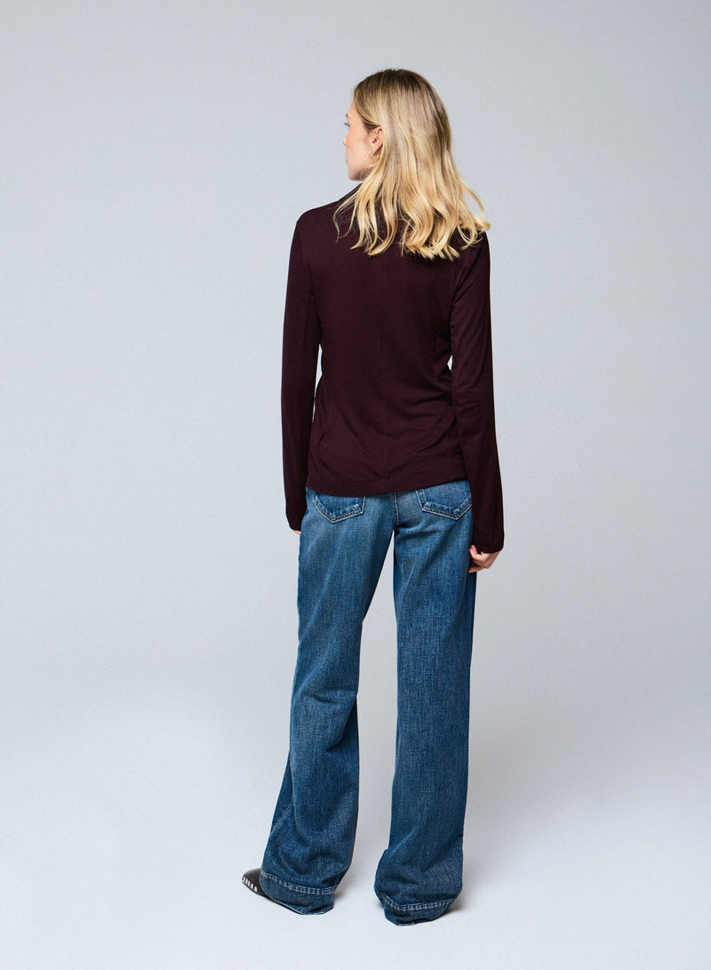 Soft Touch Two Button Blazer - JACKET - Majestic Filatures North America