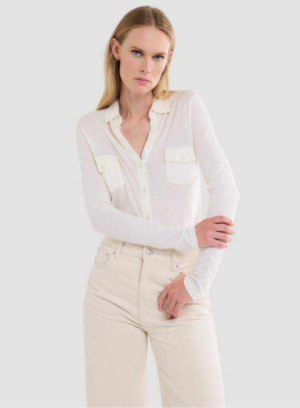 Soft Touch Long Sleeve Pocket Shirt