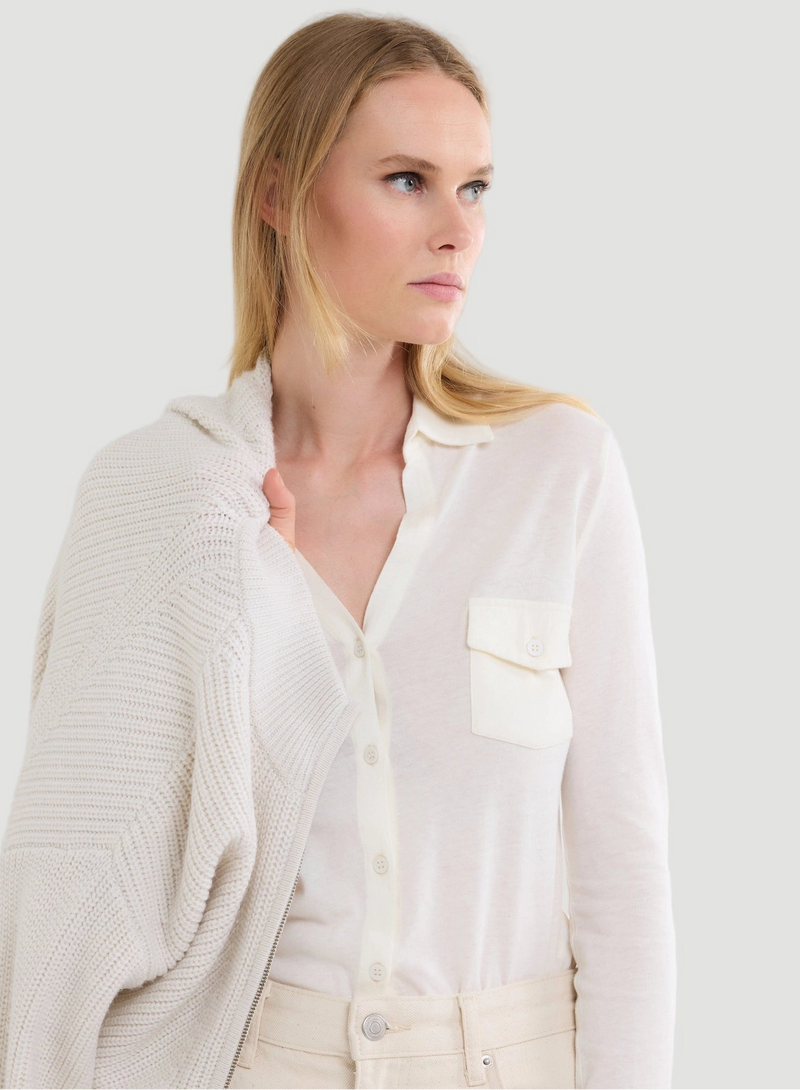 Soft Touch Long Sleeve Pocket Shirt