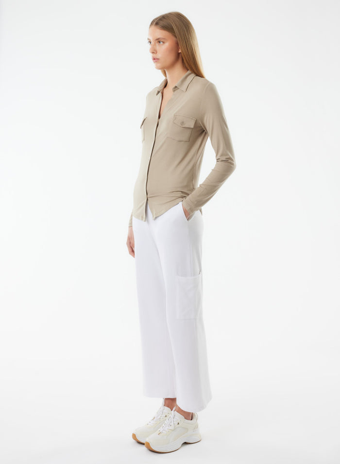 Soft Touch Long Sleeve Pocket Shirt | SHIRT | Majestic
