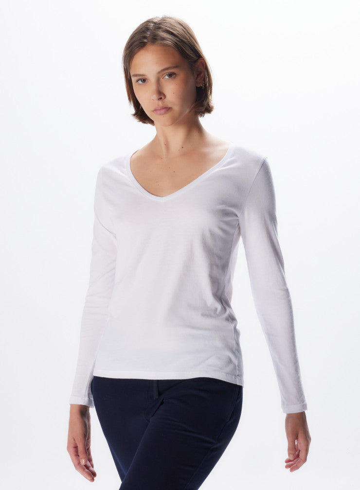 Soft Touch Long Sleeve V-Neck T-Shirt