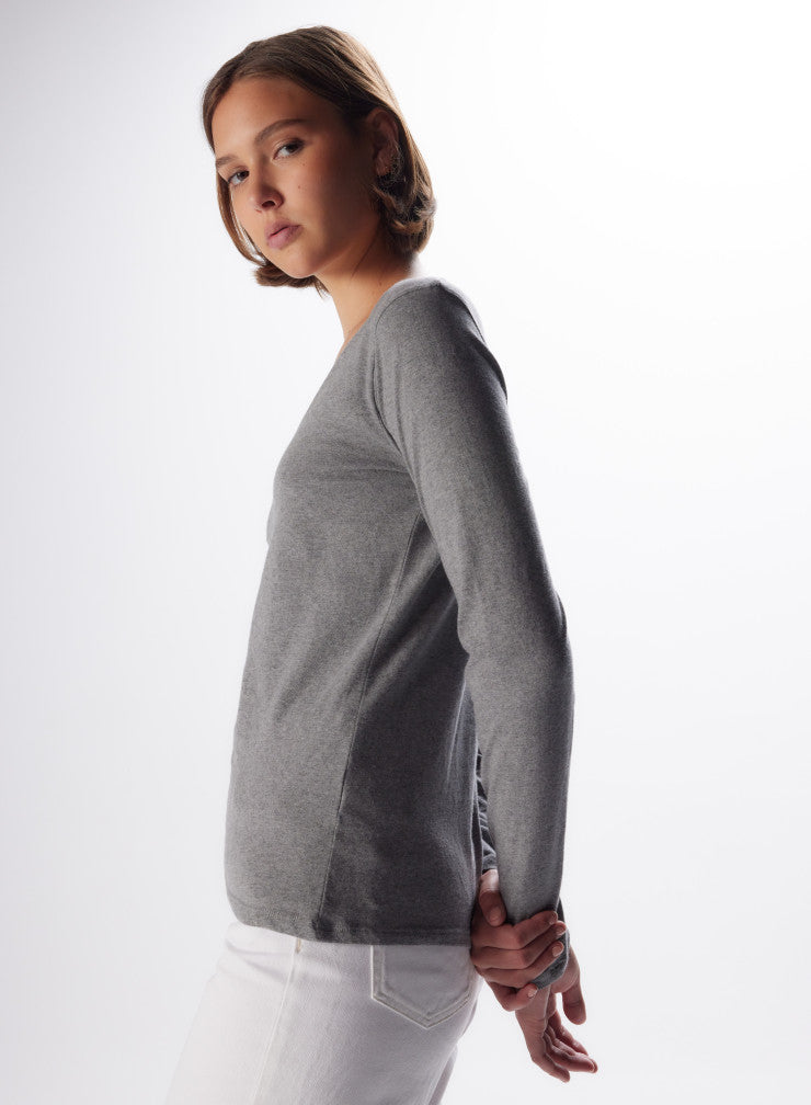 Soft Touch Long Sleeve V-Neck T-Shirt